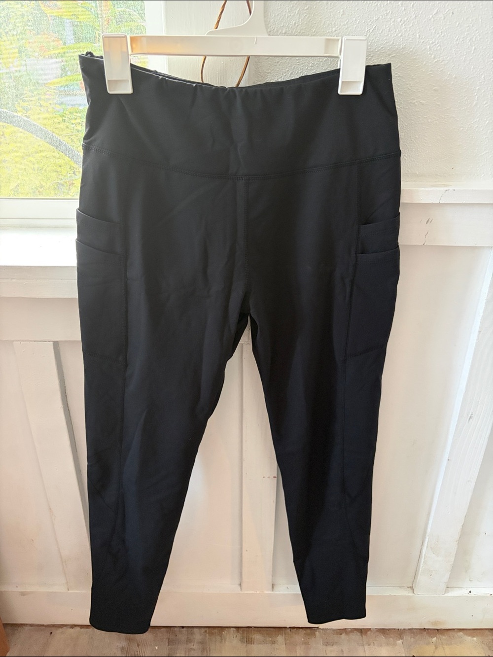 Baleaf Black High-Rise Pocket Leggings